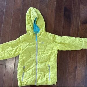 L.L. Bean Bright Green Kids Puffer Jacket